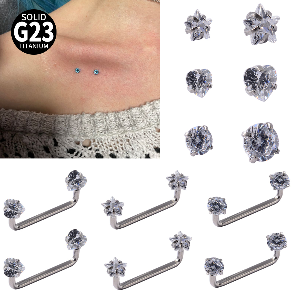 Body Jewelry Implant Grade - 3-1PCS Implant Grade Titanium Microdermal Surface