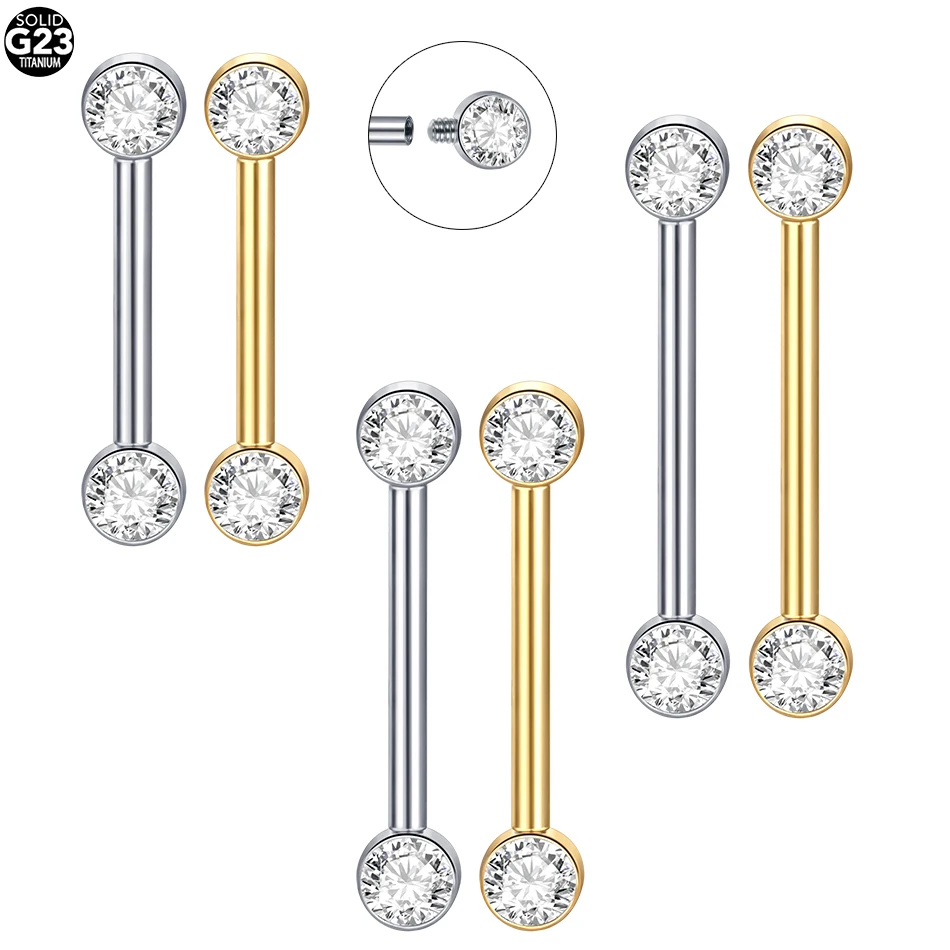 Body Jewelry Implant Grade - 1/5pcs Implant Grade Titanium Internally Threaded