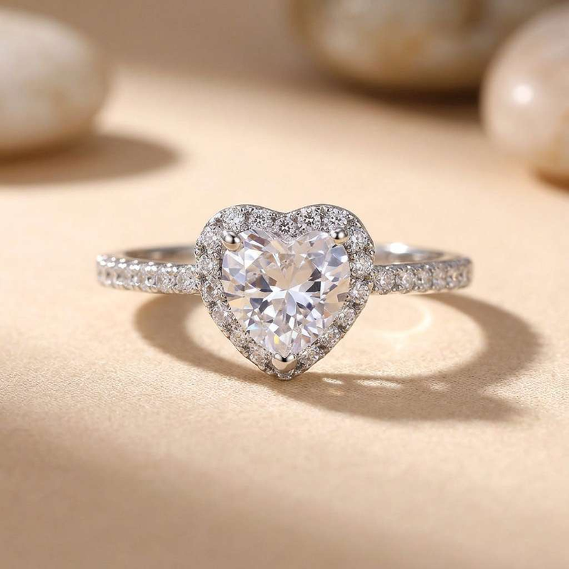 Body Jewelry High Quality - 925 Sterling Silver Heart Designed Exquisite
