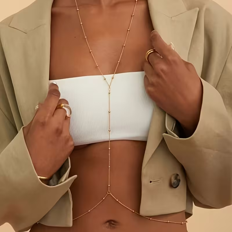 Body Jewelry For You - Fashion Simple Bead Chain Bohemian Women's