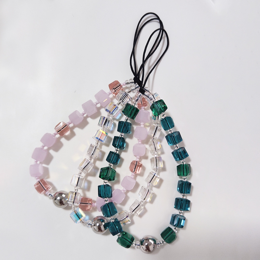 Body Jewelry Y2K - HERLOOK Phone Charm Clear Square Beads