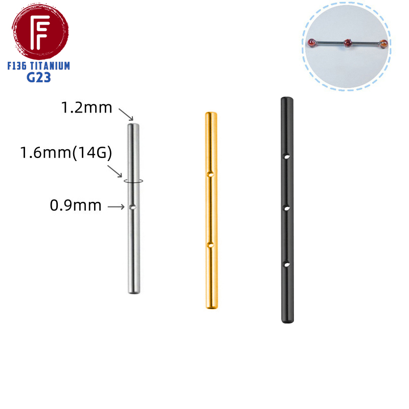 Body Jewelry Implant Grade Titanium - ASTM F136 Implant Grade Titanium 14G