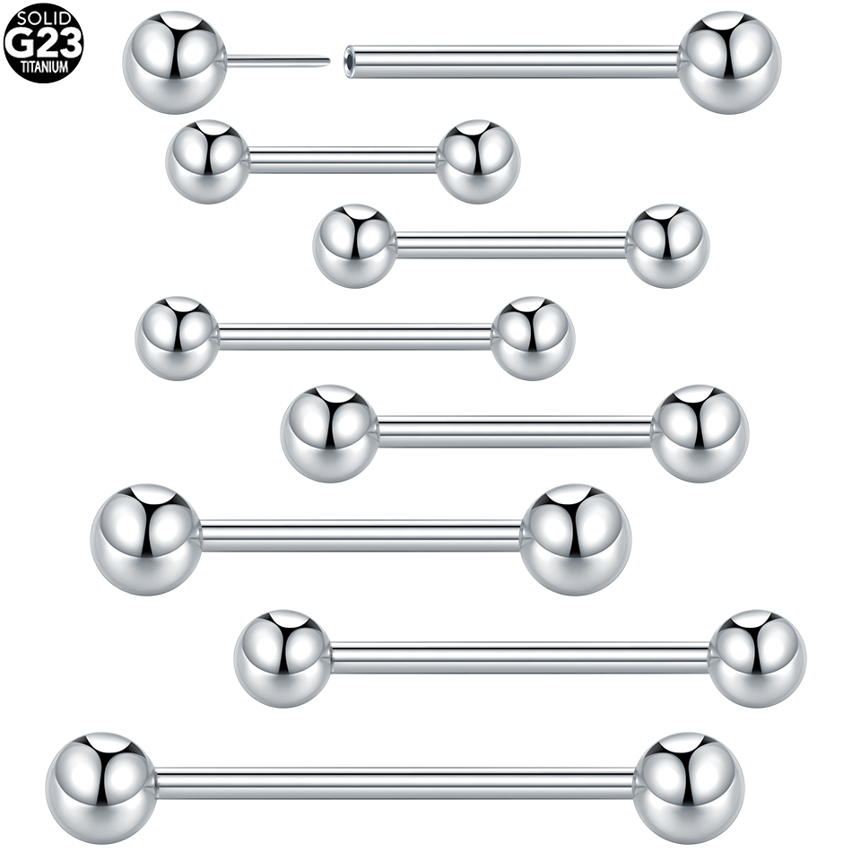 Body Jewelry Threadless - 5/10Pcs G23 Titanium Threadless Push-in Ball