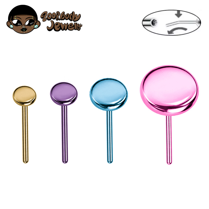 Body Jewelry Threadless - 10pcs ASTM F136 Titanium Push Pin