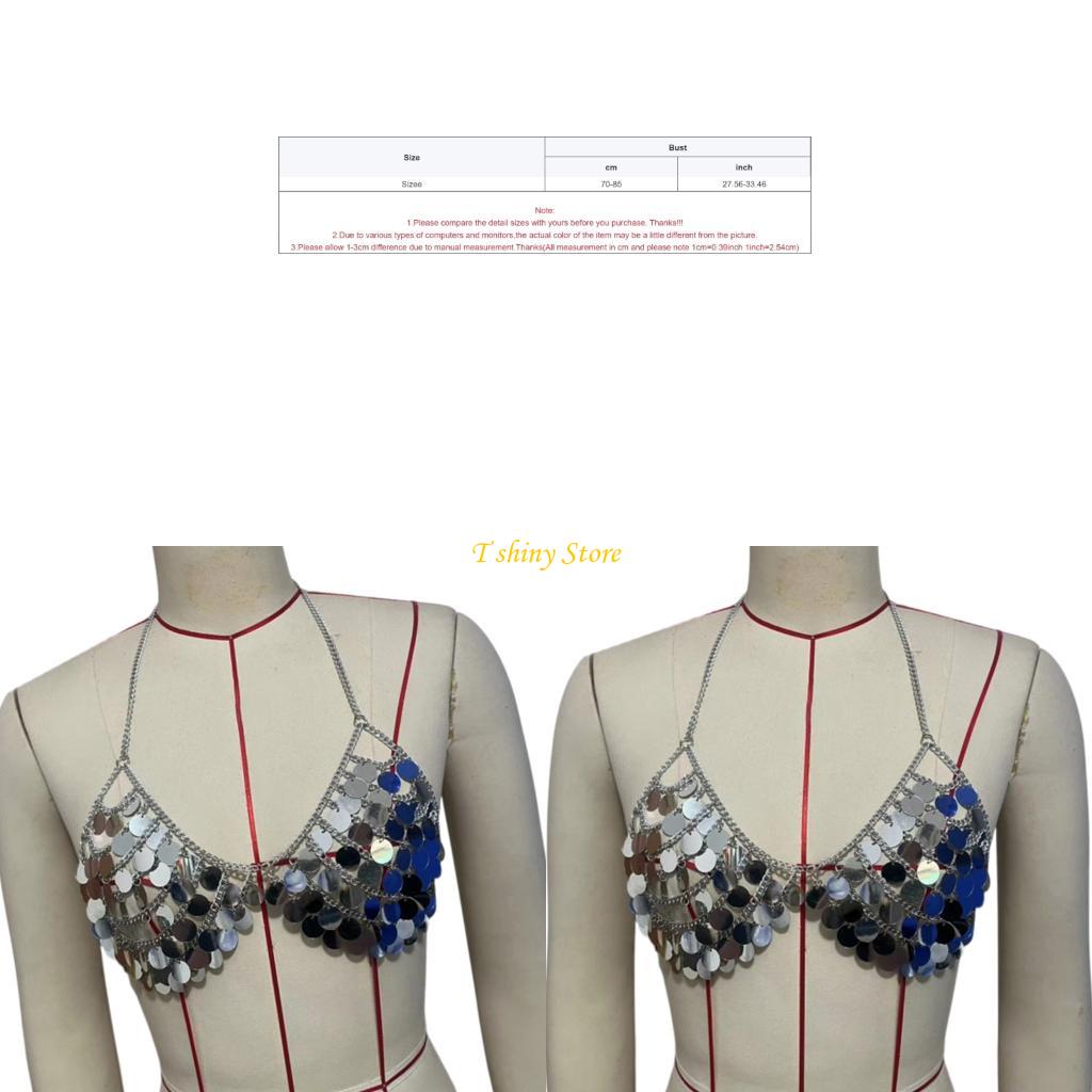 Body Jewelry Vest - N58F Festive Sequins Vest Cặp hàng