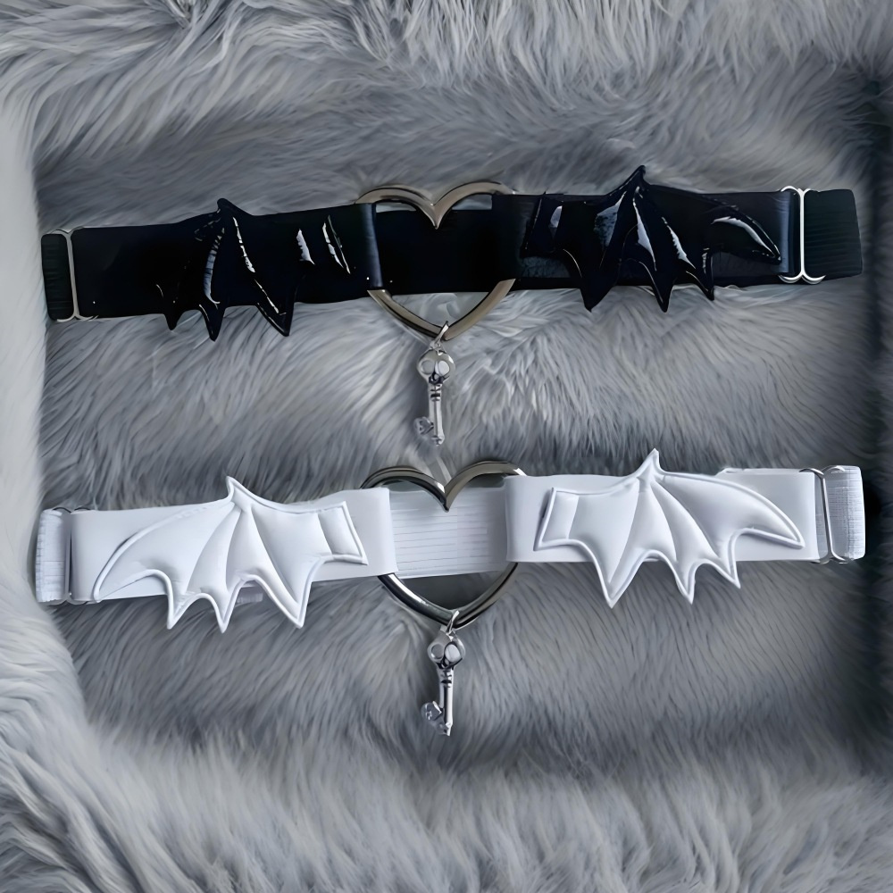 Body Jewelry Bulk - Gothic Harajuku Black Heart Wing Leg