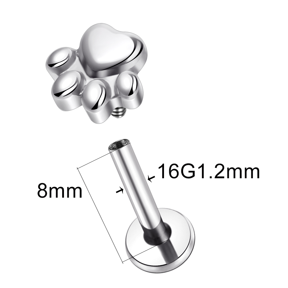 1pcs Implant Grade Titanium Pu - đánh giá và giá Body Jewelry Implant Grade