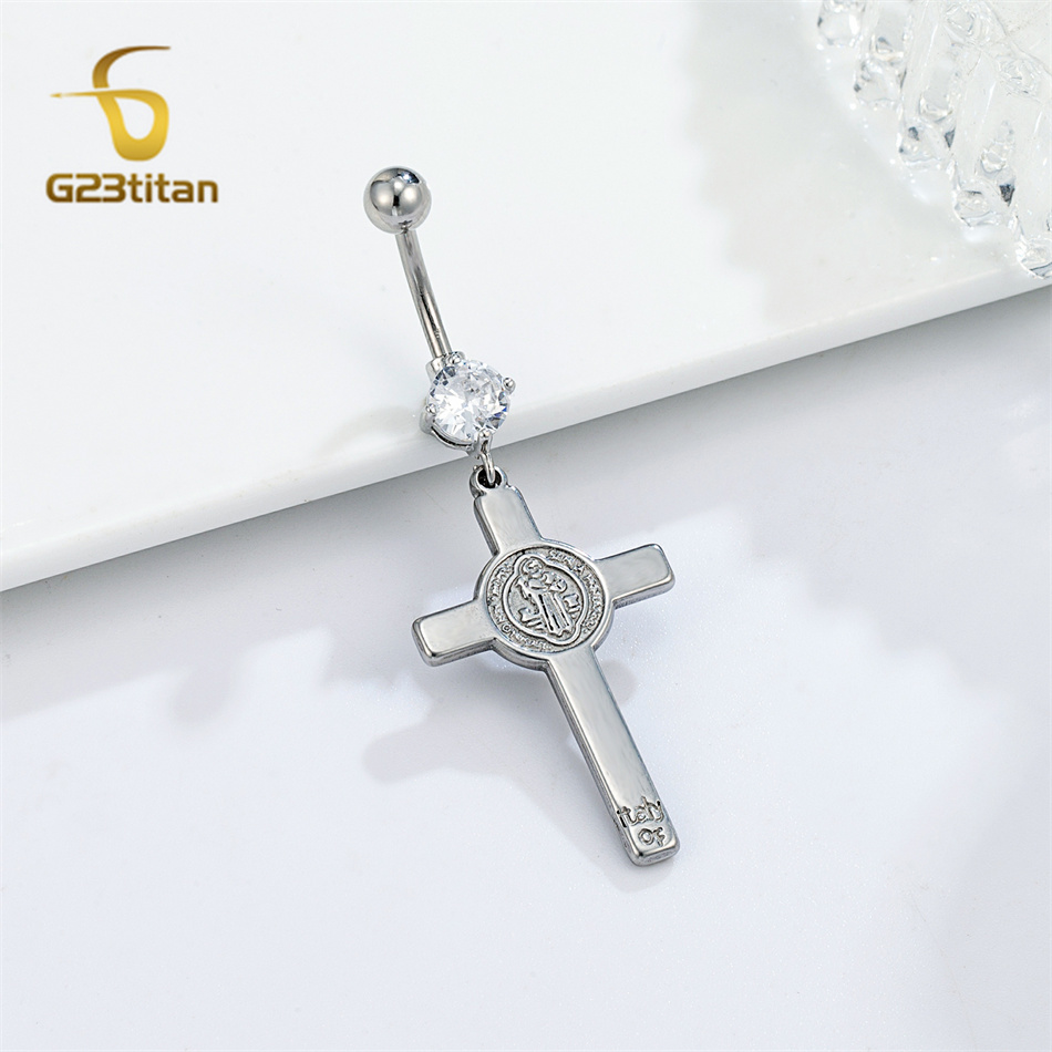 Antique Silver Cross Charms Be - đánh giá và giá Belly Bar Titanium