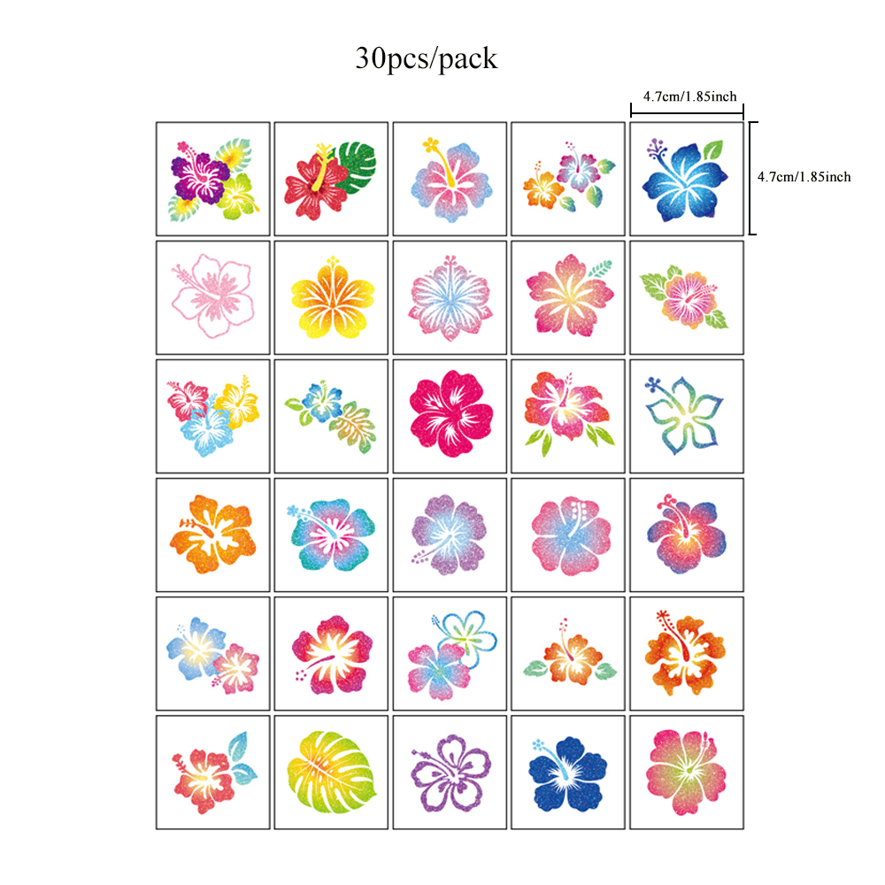 30pcs Glitter Summer Beach Flo - đánh giá và giá Body Jewelry Glue