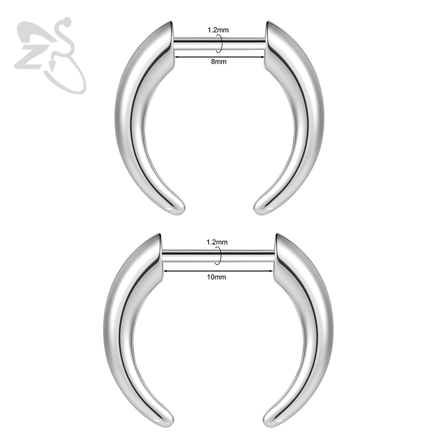 ZS 1 Piece 16G Threadless Stai - đánh giá và giá Body Jewelry Threadless