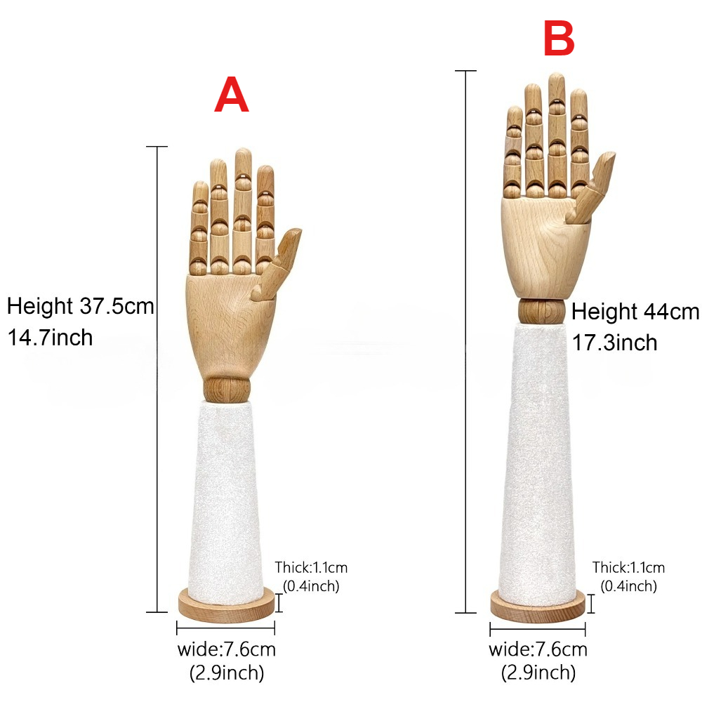 Wooden Velvet Hand Mannequin w - đánh giá và giá Body Jewelry Shop