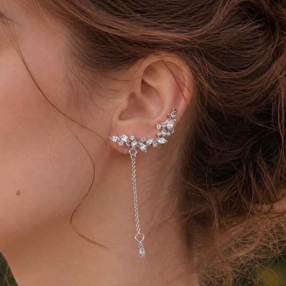 Long Tassel Earrings Diamond F - đánh giá và giá Cluster Stud Ear