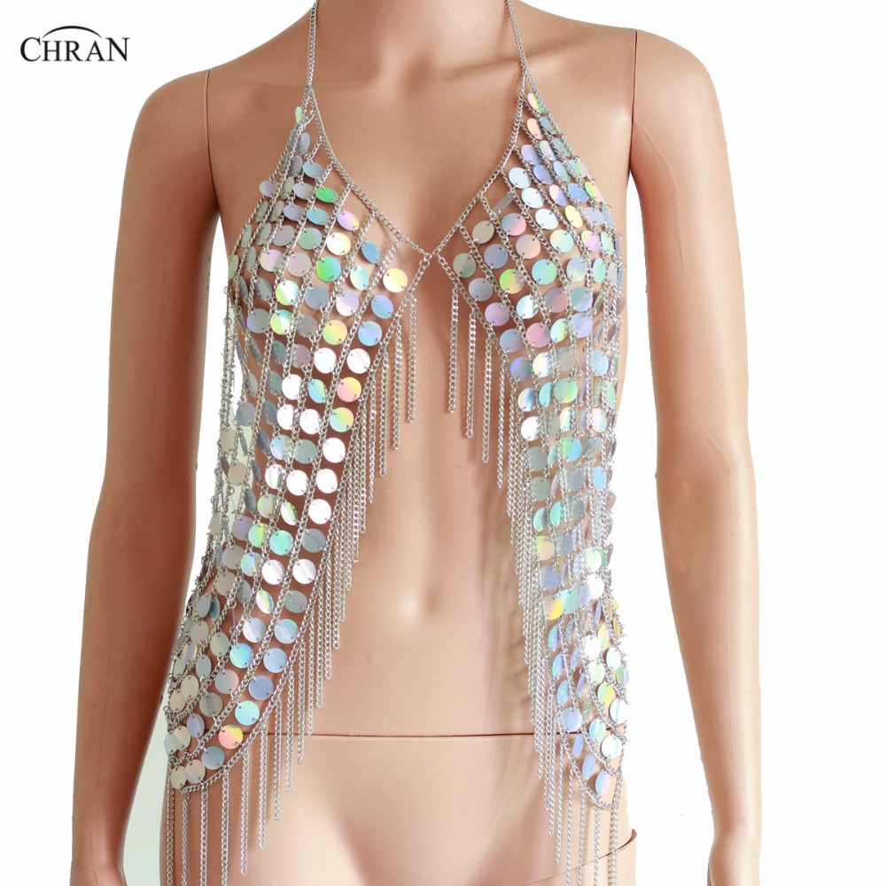 Chran Mới Gợi Cảm Tia Lửa Áo M - đánh giá và giá Body Jewelry Vest