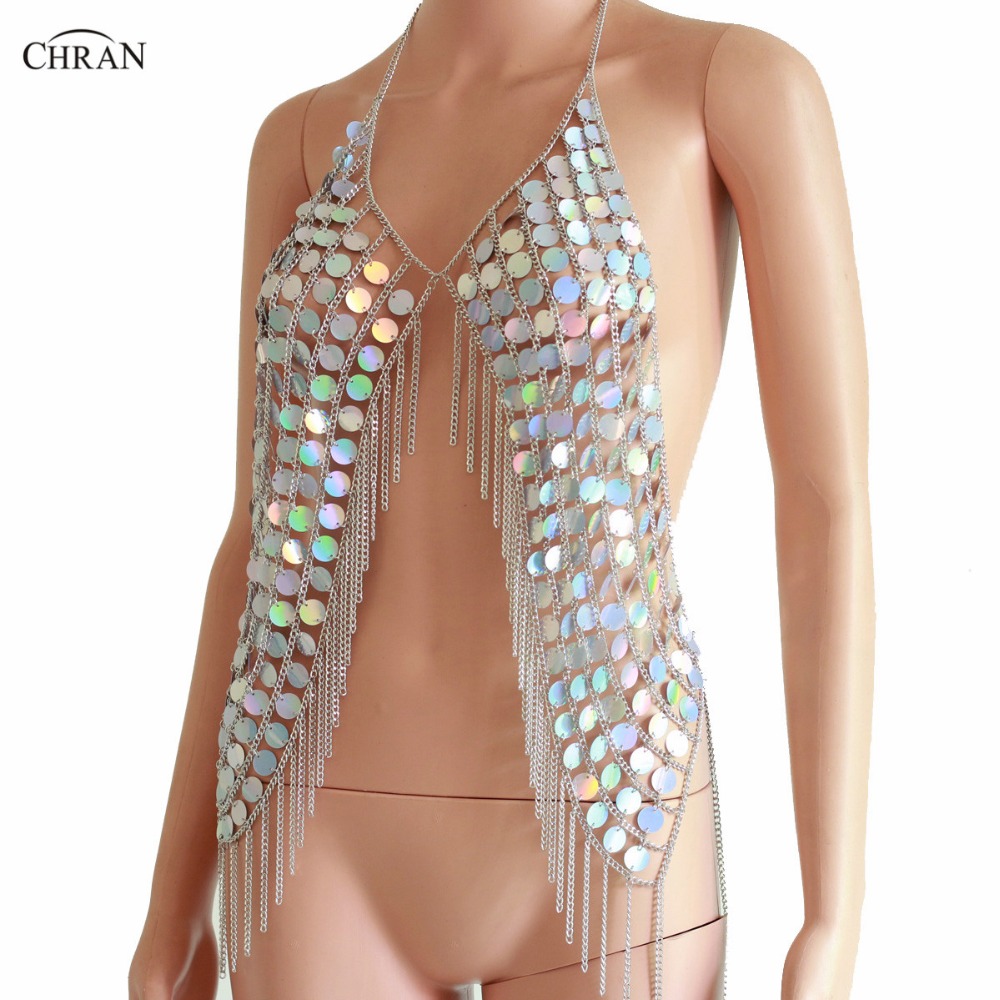 Chran Mới Gợi Cảm Tia Lửa Áo M - đánh giá và giá Body Jewelry Vest