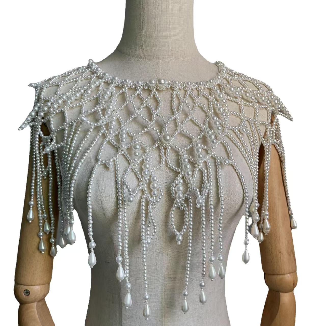 Victorian Inspired Beaded Shaw - đánh giá và giá Body Jewelry Vest