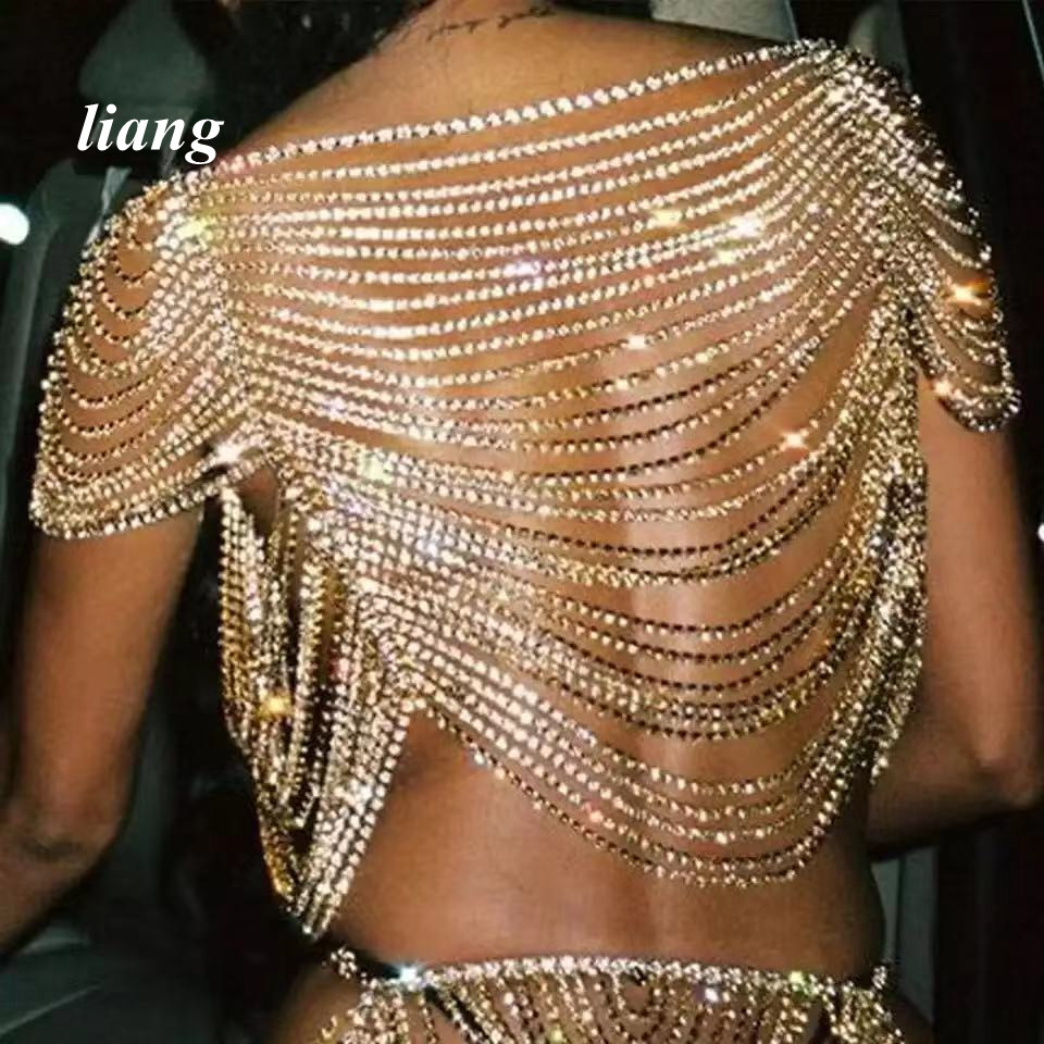 Sexy Body Chain Bikini Vest br - đánh giá và giá Body Jewelry Vest