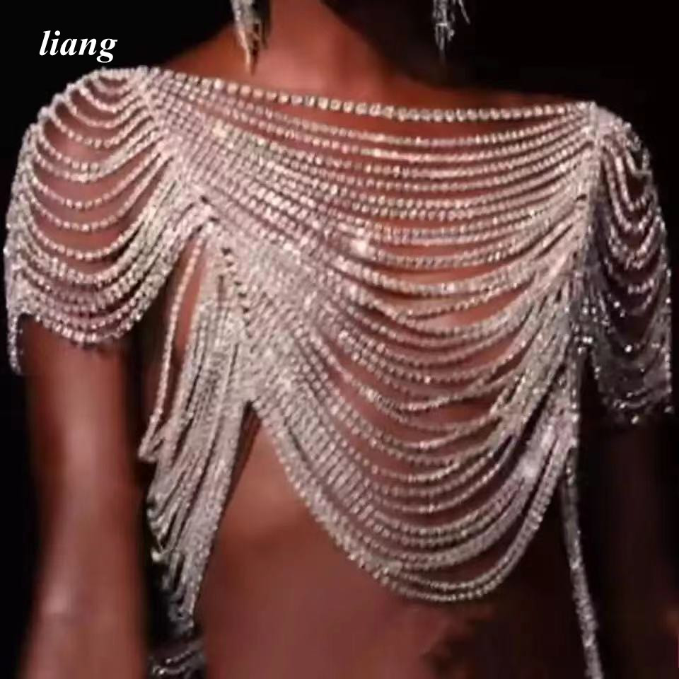 Sexy Body Chain Bikini Vest br - đánh giá và giá Body Jewelry Vest
