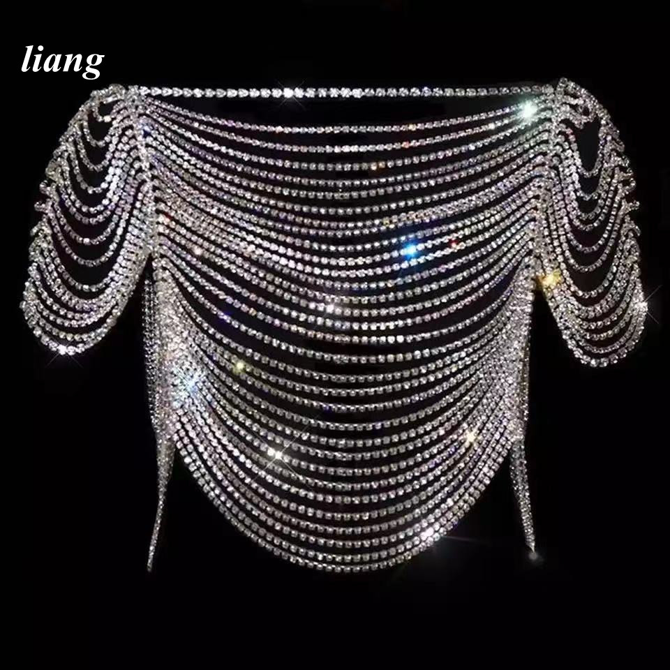 Sexy Body Chain Bikini Vest br - đánh giá và giá Body Jewelry Vest