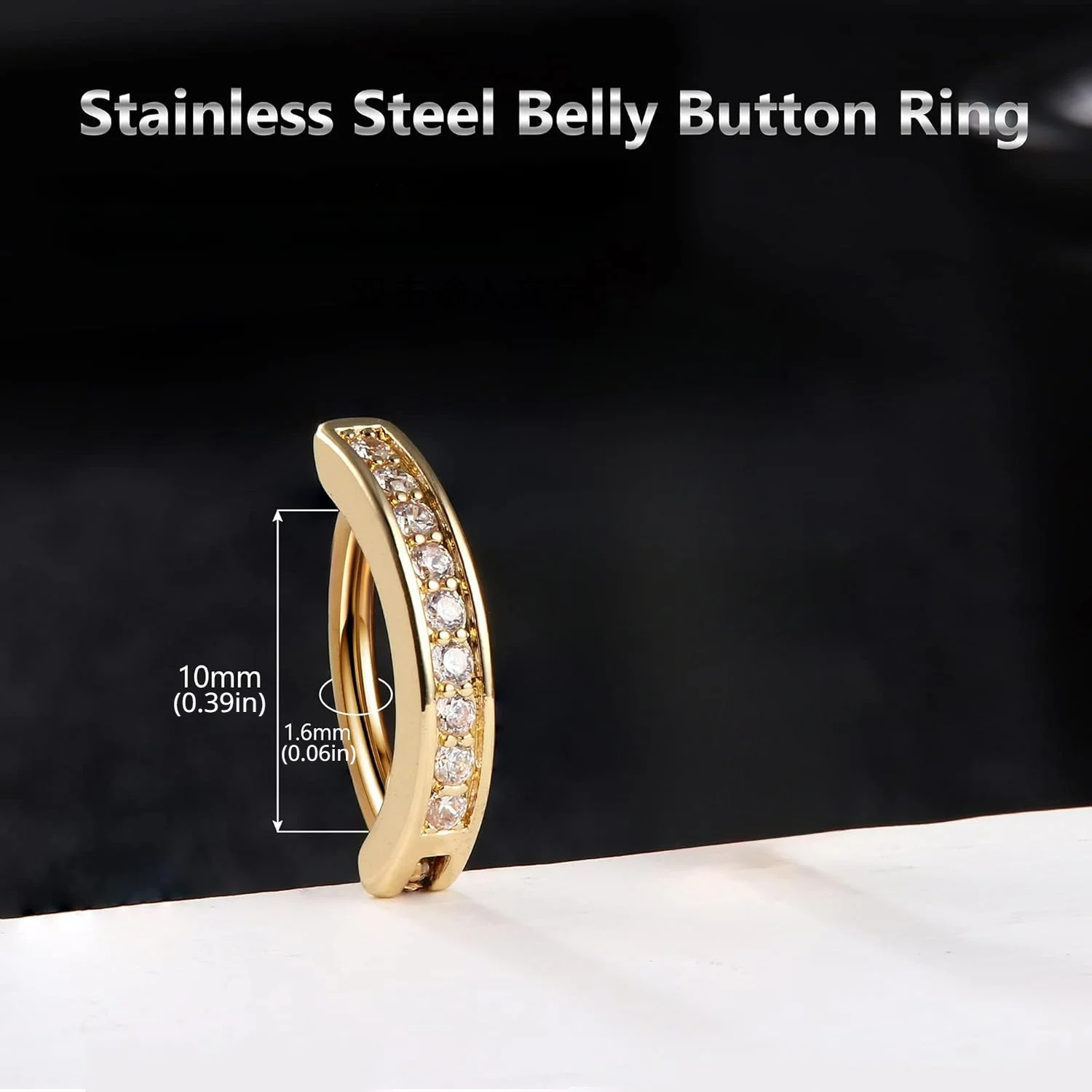 Bobisty 1PC Surgical Steel Bel - đánh giá và giá Belly Bar Titanium