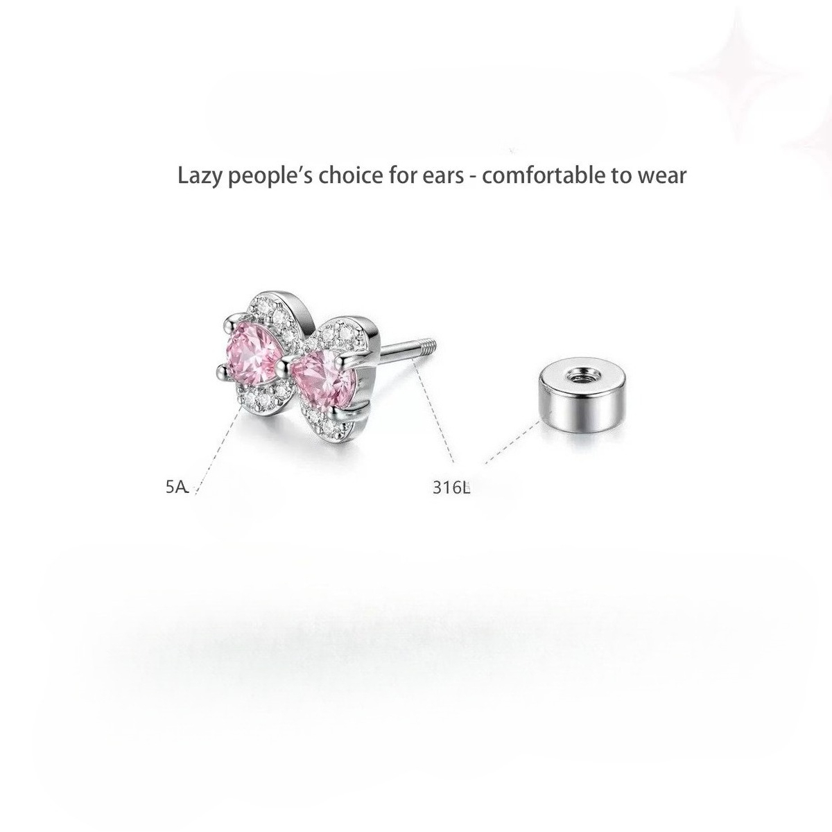 INS Style Full CZ Titanium Scr - đánh giá và giá Cluster Stud Ear
