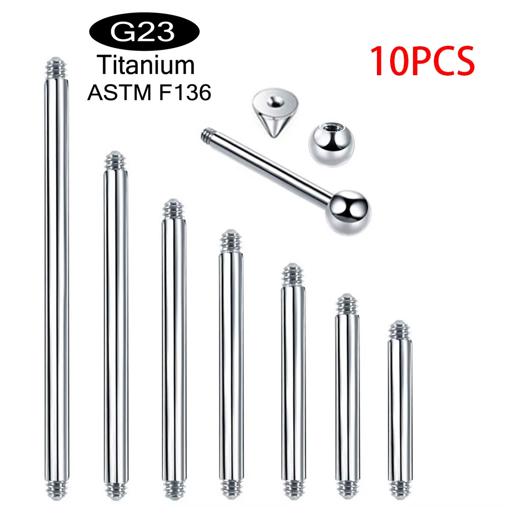 10pcs/lot ASTM F136 Implantabl - đánh giá và giá Body Jewelry Implant Grade Titanium