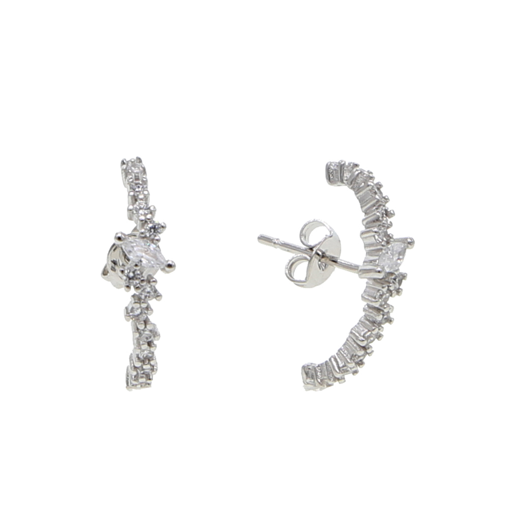 Gây nên Bling CZ cụm bông bông - đánh giá và giá Cluster Stud Ear