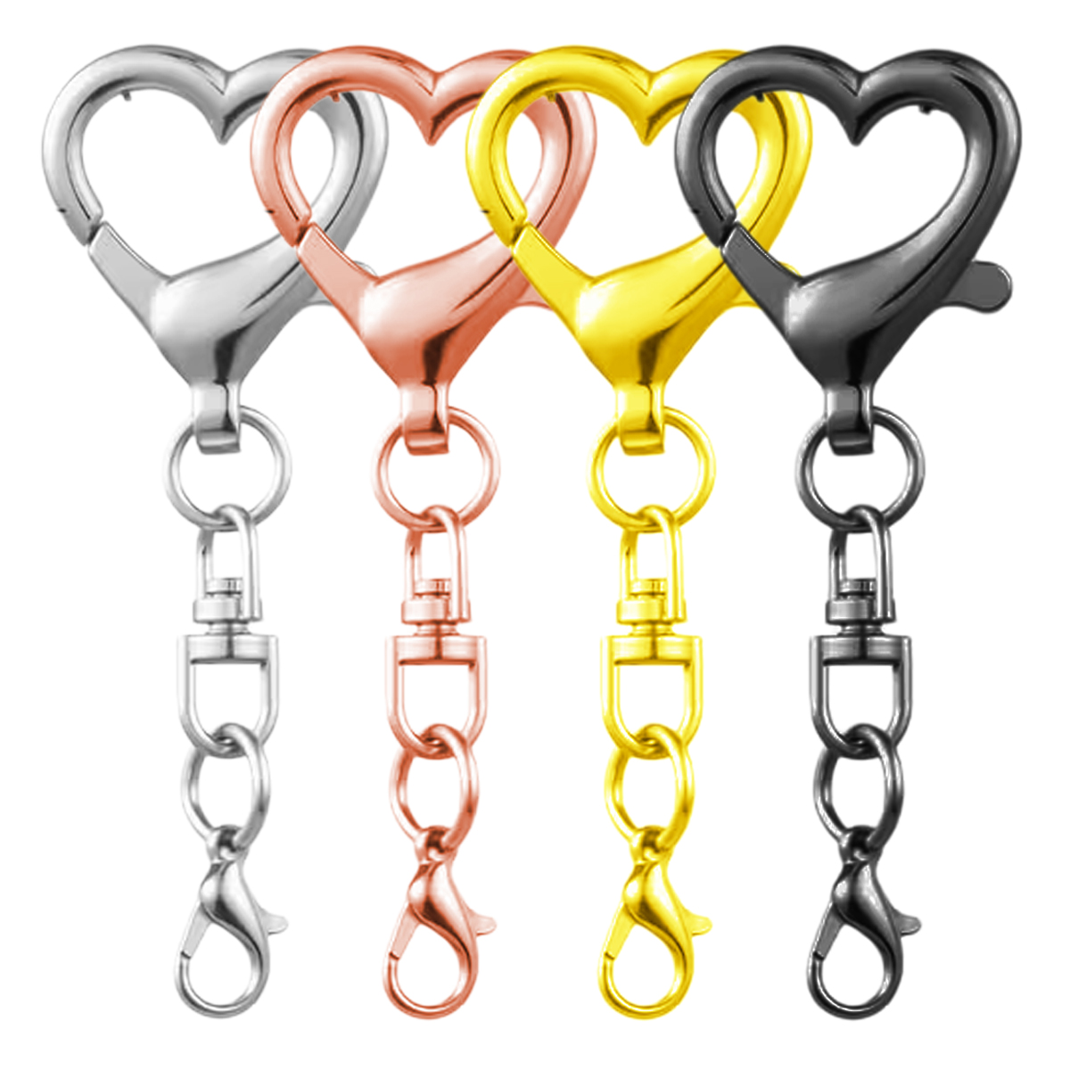 5/15/30Pcs Heart Shaped Swivel - đánh giá và giá Body Jewelry Diy