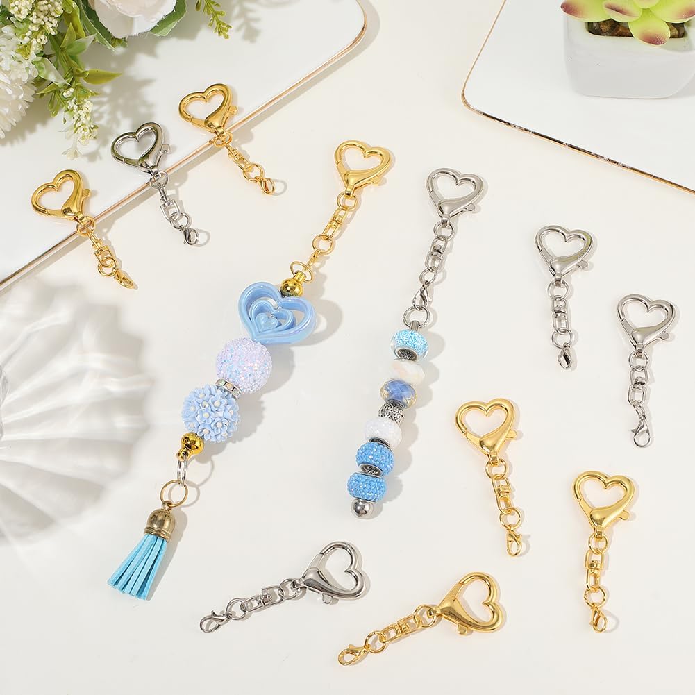 5/15/30Pcs Heart Shaped Swivel - đánh giá và giá Body Jewelry Diy
