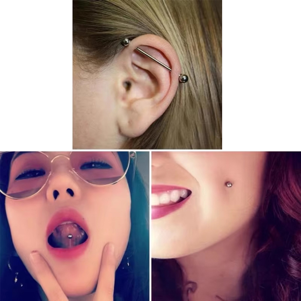 2pcs/lot ASTM F136 Titanium Im - đánh giá và giá Body Jewelry Implant Grade