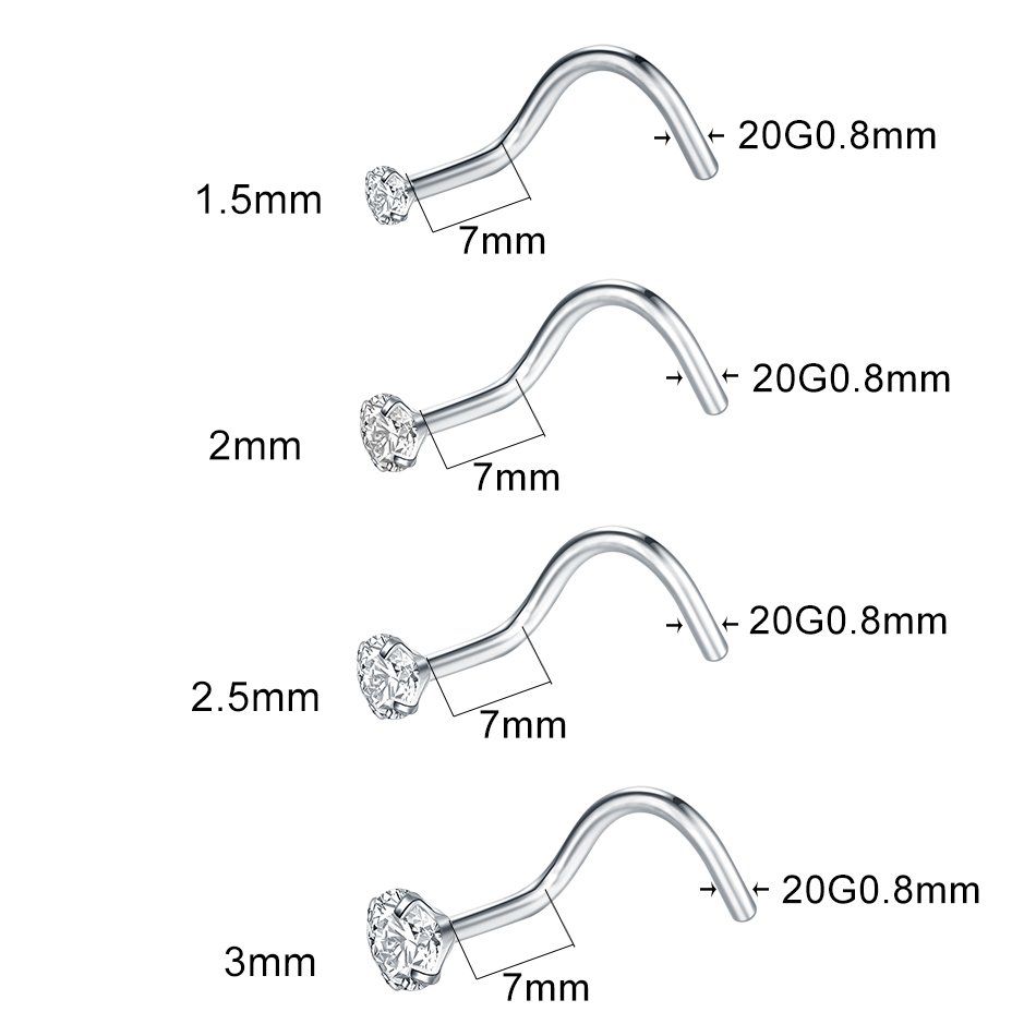 1/5pcs Implant Grade Titanium  - đánh giá và giá Body Jewelry Implant Grade