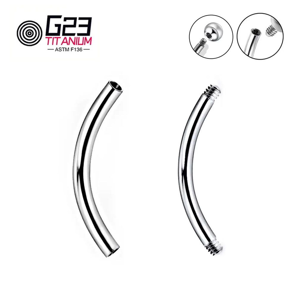 Wholesale 5/10/50pcs G23 Titan - đánh giá và giá Belly Bar Titanium