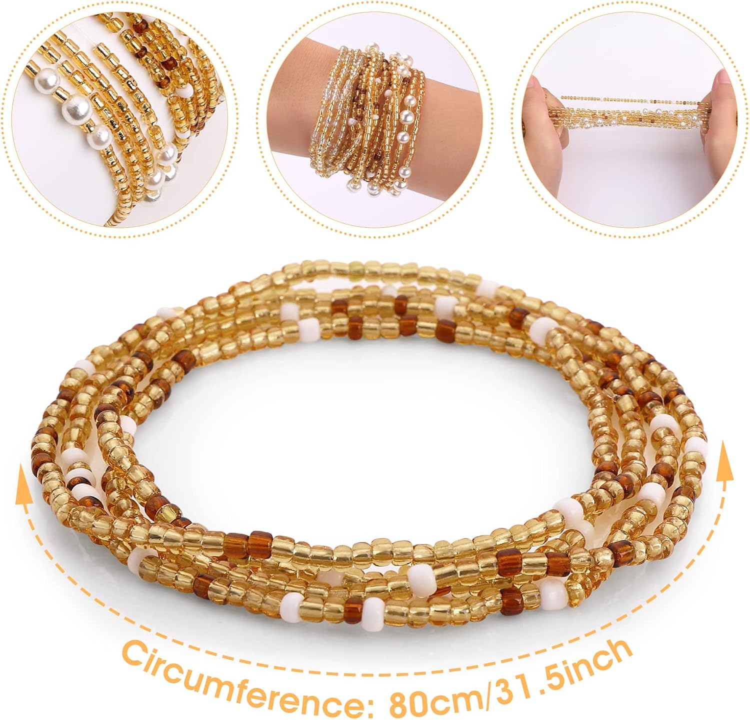 Waist Beads for Women Belly Be - đánh giá và giá Body Jewelry Bulk
