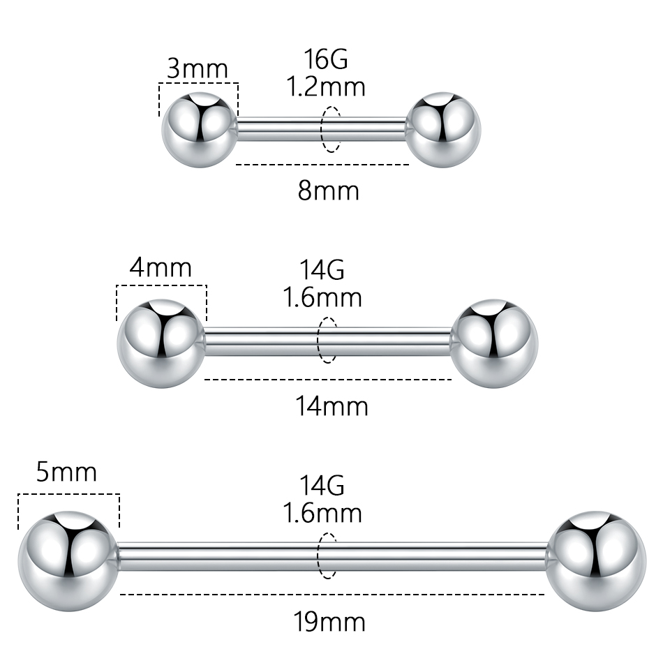 5/10Pcs G23 Titanium Threadles - đánh giá và giá Body Jewelry Threadless