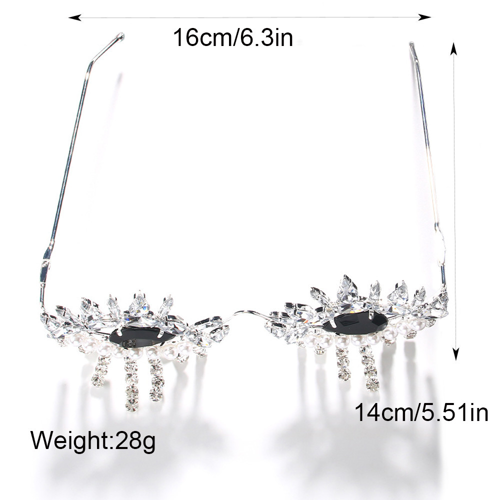 Stonefans Tassel Glasses Frame - đánh giá và giá Body Jewelry Y2K