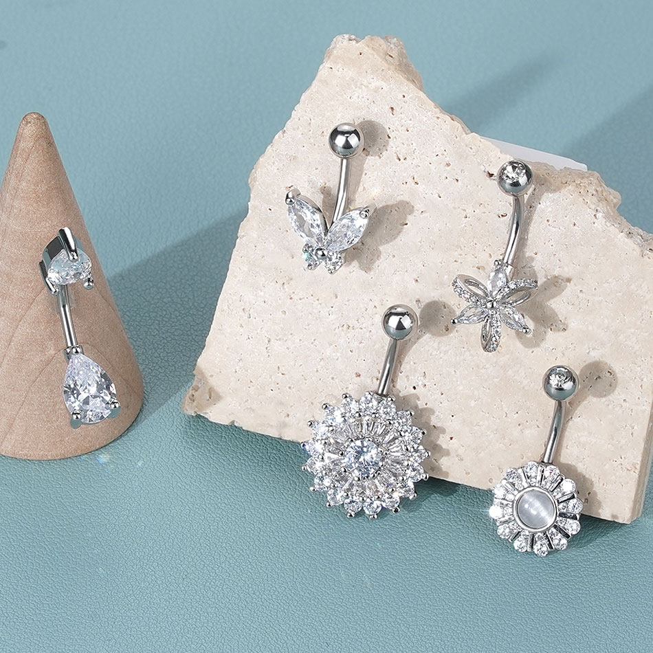1Pc Stainless Steel Belly Butt - đánh giá và giá Belly Bar Titanium