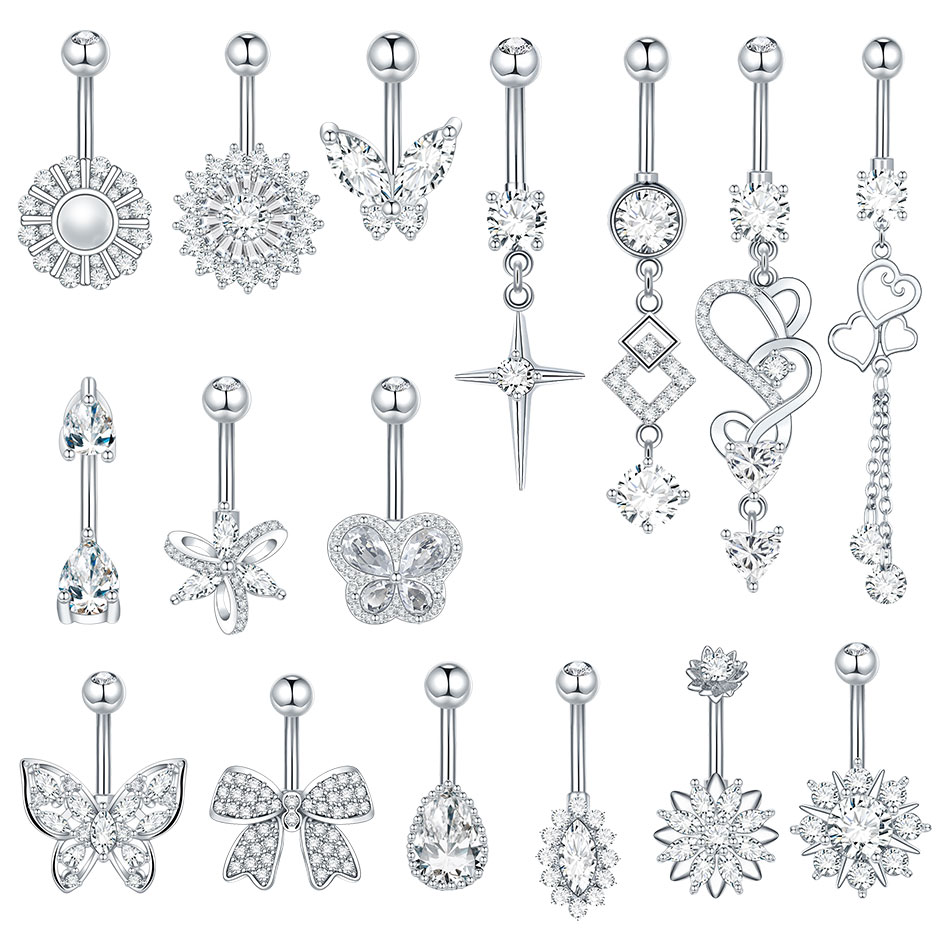 1Pc Stainless Steel Belly Butt - đánh giá và giá Belly Bar Titanium