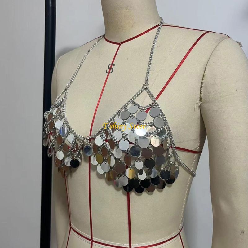 N58F Festive Sequins Vest Cặp  - đánh giá và giá Body Jewelry Vest