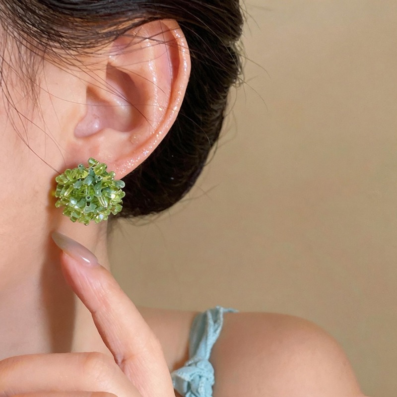 Fresh Handmade Flower Cluster  - đánh giá và giá Cluster Stud Ear