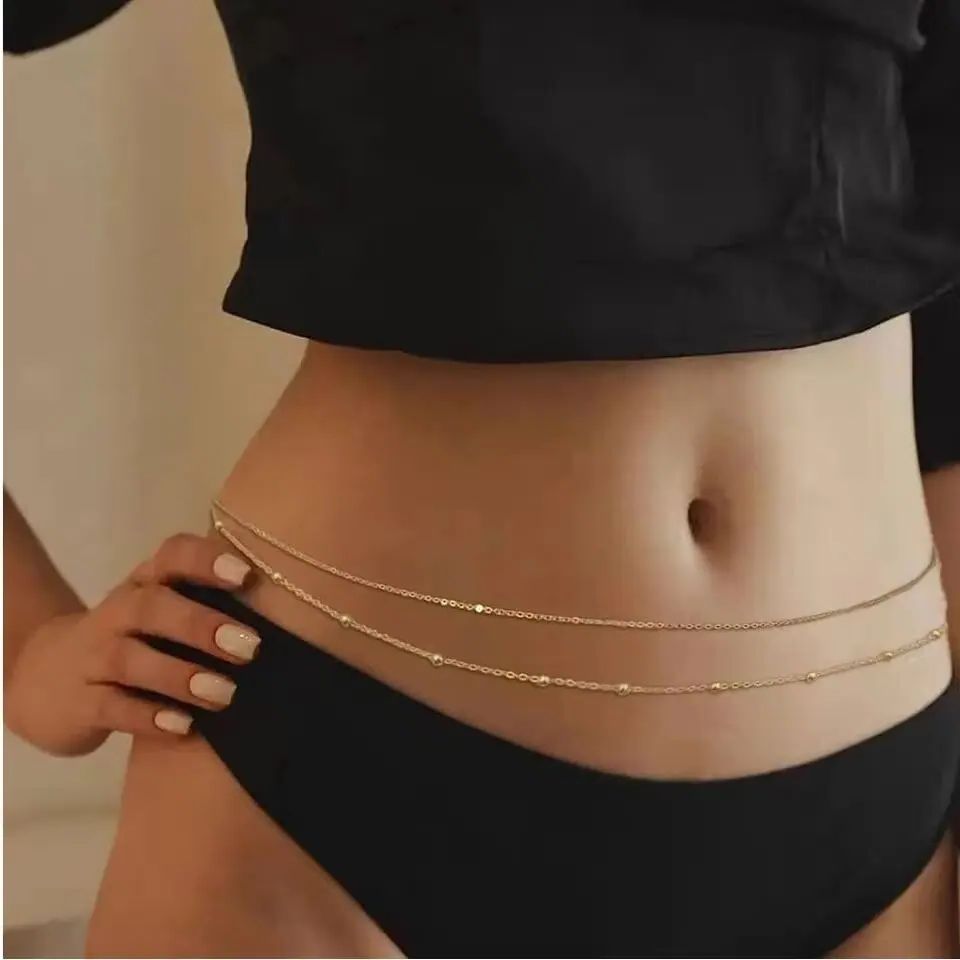 HipHop Double Layers Belly Cha - đánh giá và giá Body Jewelry Bulk