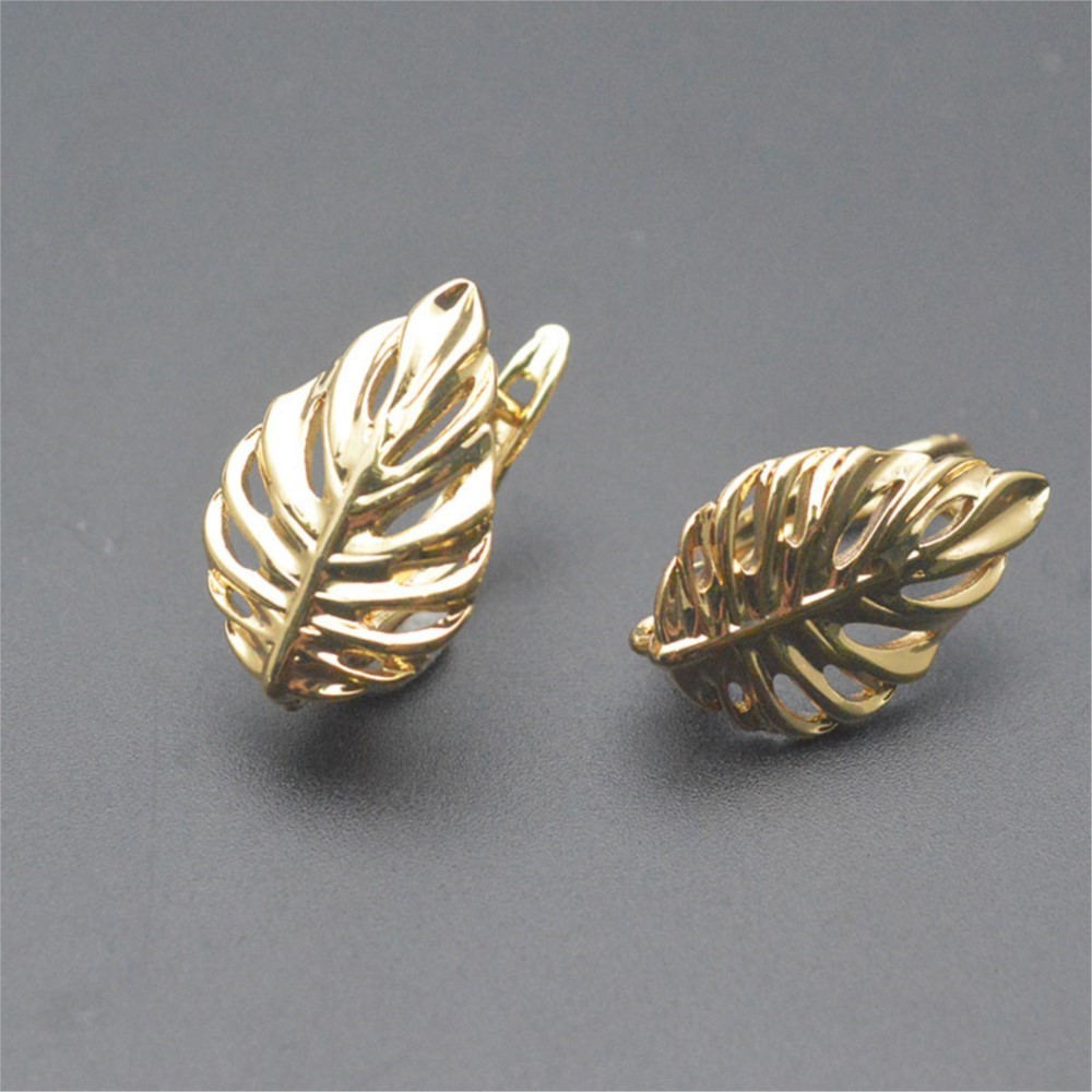 1/2Pcs 18K Gold Plated Brass L - đánh giá và giá Body Jewelry Diy