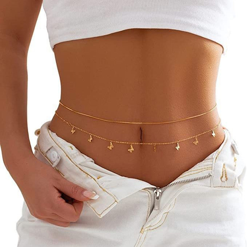 Fashion Simple Double Layer Be - đánh giá và giá Body Jewelry Bulk
