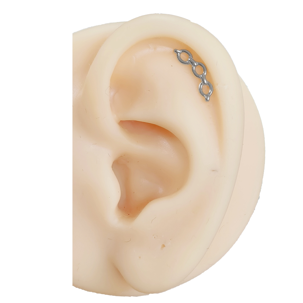 ASTM F-136 Titanium Labret Pie - đánh giá và giá Body Jewelry Threadless