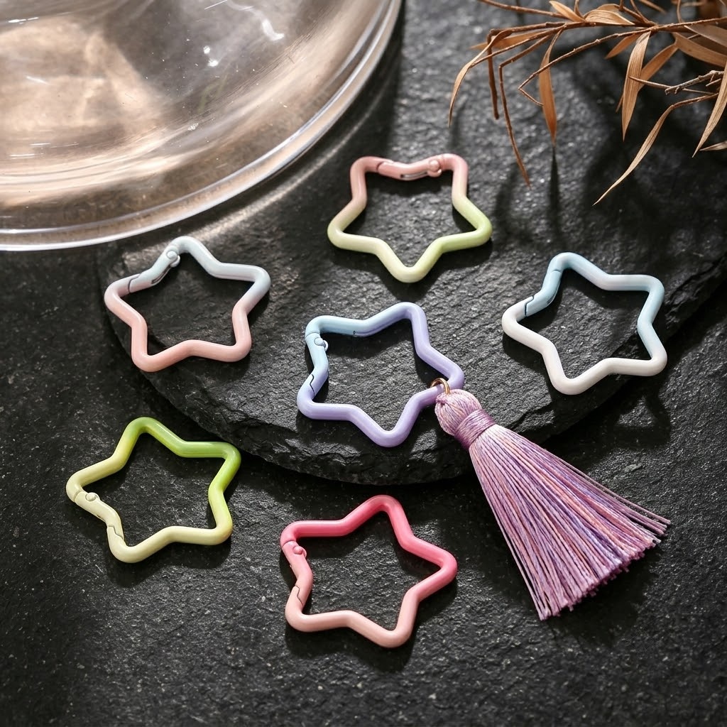 5PCS Gradient Star Shape Sprin - đánh giá và giá Body Jewelry Diy